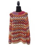 Load image into Gallery viewer, Oversized Granny Square Crochet Cardigan, Handmade Jumpers