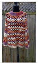 Load image into Gallery viewer, Oversized Granny Square Crochet Cardigan, Handmade Jumpers