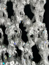 Load image into Gallery viewer, Crochet Sequin Skinny Scarf, White Sequin Neck Tie