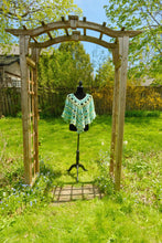 Load image into Gallery viewer, Handmade Crochet Lacy Poncho, Seaside Cape, Plus Size Cover Up