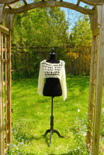 Load image into Gallery viewer, Crochet Mesh Shrug with Hood, Long Sleeve hooded Bolero, S-XL