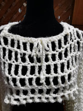 Load image into Gallery viewer, Crochet Mesh Shrug with Hood, Long Sleeve hooded Bolero, S-XL