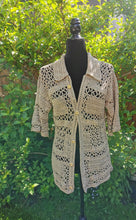 Load image into Gallery viewer, 9 Halls Shirt, Handmade Crochet Shirt, Vintage Style, Mens S-M