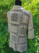 Load image into Gallery viewer, 9 Halls Shirt, Handmade Crochet Shirt, Vintage Style, Mens S-M