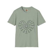 Load image into Gallery viewer, Crochet Heart Tee | Abstract Radial Heart design T-Shirt