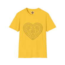Load image into Gallery viewer, Elegant Crochet Heart Tee | Abstract Heart design T-Shirt
