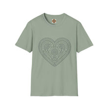 Load image into Gallery viewer, Elegant Crochet Heart Tee | Abstract Heart design T-Shirt
