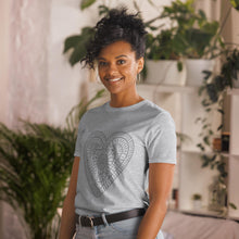 Load image into Gallery viewer, Short-Sleeve Unisex T-Shirt with Crochet Heart
