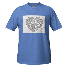 Load image into Gallery viewer, Crochet Heart Short-Sleeve Unisex T-Shirt - Made in Ontario, Canada