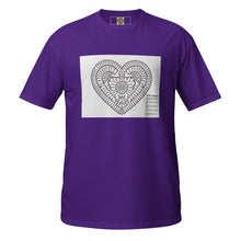Load image into Gallery viewer, Crochet Heart Short-Sleeve Unisex T-Shirt - Made in Ontario, Canada