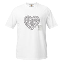 Load image into Gallery viewer, Crochet Heart Short-Sleeve Unisex T-Shirt - Made in Ontario, Canada