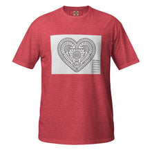 Load image into Gallery viewer, Crochet Heart Short-Sleeve Unisex T-Shirt - Made in Ontario, Canada