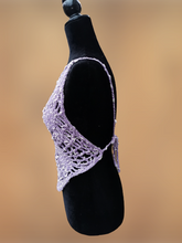 Load image into Gallery viewer, Crochet HalterTop, Crochet Spiral Boho-Chic Top