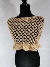 Load image into Gallery viewer, Flower Power Crop Top, Cover Up by Claudia's Crochet Creations