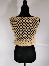 Load image into Gallery viewer, Flower Power Crop Top, Cover Up by Claudia's Crochet Creations