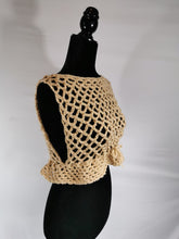 Load image into Gallery viewer, Flower Power Crop Top, Cover Up by Claudia's Crochet Creations
