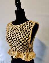 Load image into Gallery viewer, Flower Power Crop Top, Cover Up by Claudia's Crochet Creations
