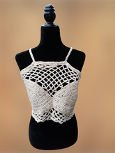 Load image into Gallery viewer, Marina Festival Top, Mermaid Top, Rave Top, Festival Top, Crochet Top