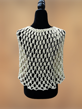 Load image into Gallery viewer, Crochet Cape in light weight Organic Cotton