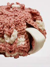 Load image into Gallery viewer, Vintage Tea Pot Cozy, Cover, Pink & White