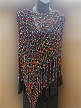 Load image into Gallery viewer, Rainbow Diagonal Poncho