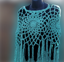 Load image into Gallery viewer, Mandala Crochet Cape