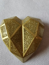 Load image into Gallery viewer, Gold Sparkle Heart - Claudia's Crochet
