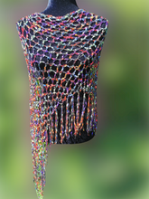Load image into Gallery viewer, Rainbow Diagonal Poncho