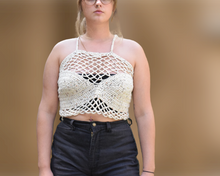 Load image into Gallery viewer, Marina Festival Top, Mermaid Top, Rave Top, Festival Top, Crochet Top