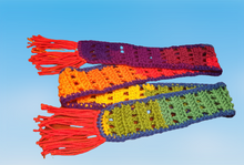 Load image into Gallery viewer, Rainbow Crochet Belt, Rainbow Scarf