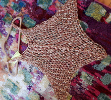 Load image into Gallery viewer, Bronze Crocheted Cover Up, Tank Top, Crochet Dress