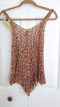 Load image into Gallery viewer, Bronze Crocheted Cover Up, Tank Top, Crochet Dress