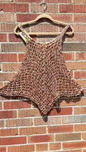 Load image into Gallery viewer, Bronze Crocheted Cover Up, Tank Top, Crochet Dress