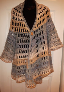 Beige Ombre Cardigan - Claudia's Crochet