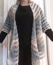 Load image into Gallery viewer, Beige Ombre Cardigan - Claudia's Crochet