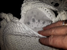 Load image into Gallery viewer, Boho Cotton Wedding Bag, Crochet Purse, Circle Bag