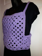 Load image into Gallery viewer, Granny Top, Granny Square Crop Top, Crochet Boho Top, Sweater Vest