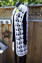 Load image into Gallery viewer, Open Lace Vest in White Opalescent