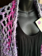 Load image into Gallery viewer, Hygge Soft Cocoon Shrug in Lilac and Grey