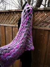 Load image into Gallery viewer, Hygge Soft Cocoon Shrug in Lilac and Grey