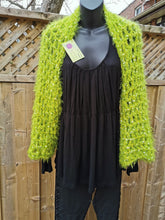 Load image into Gallery viewer, Hygge Soft Cocoon Shrug in Shimmery Green, Plus Size