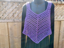 Load image into Gallery viewer, Crocheted Crop Tank Top, Cover Up