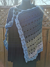 Load image into Gallery viewer, Crochet Cape - Crochet Boho-Chic Cape Top