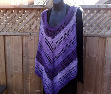 Load image into Gallery viewer, Purple Tank Dress, Crochet Cover up in Purple, Plus size Top
