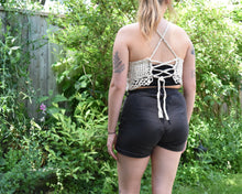 Load image into Gallery viewer, Marina Festival Top, Mermaid Top, Rave Top, Festival Top, Crochet Top