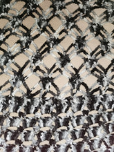 Load image into Gallery viewer, Crochet white & black Kimono pattern