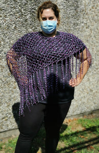 Diagonal Poncho - Claudia's Crochet