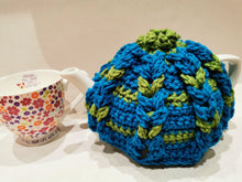 Load image into Gallery viewer, Vintage Tea Pot Cozy, Blue/Green