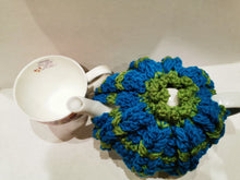 Load image into Gallery viewer, Vintage Tea Pot Cozy, Blue/Green