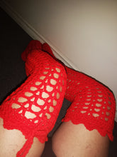 Load image into Gallery viewer, Thigh High Crochet Sock Slippers
